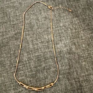 By Adina Eden
Solid Curved Bar Snake Chain Necklace